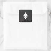 Ethereumスクエアステッカー スクエアシール (バッグ)