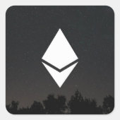 Ethereumスクエアステッカー スクエアシール (正面)