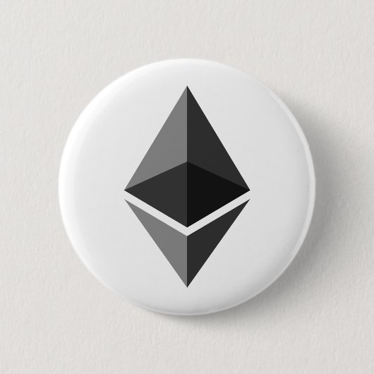 Ethereumボタンかピン 缶バッジ (正面)