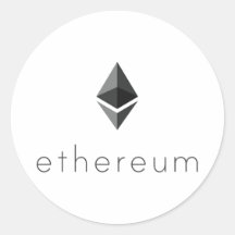 Ethereumラウンド文字シール
