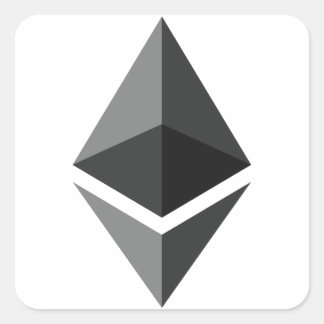 Ethereumロゴのみ スクエアシール