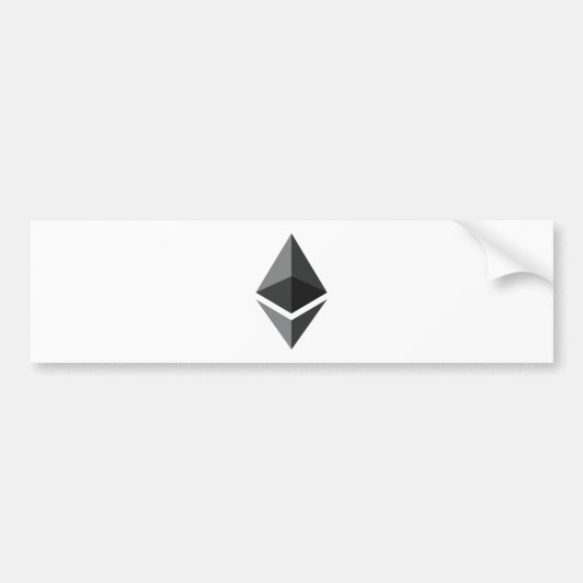 Ethereumロゴのみ バンパーステッカー (正面)