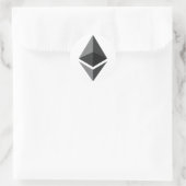 Ethereumロゴのみ ラウンドシール (バッグ)