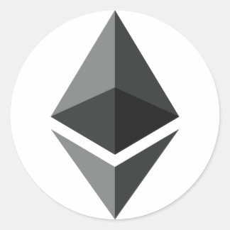 Ethereumロゴのみ ラウンドシール