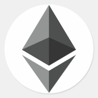 Ethereumロゴシール ラウンドシール