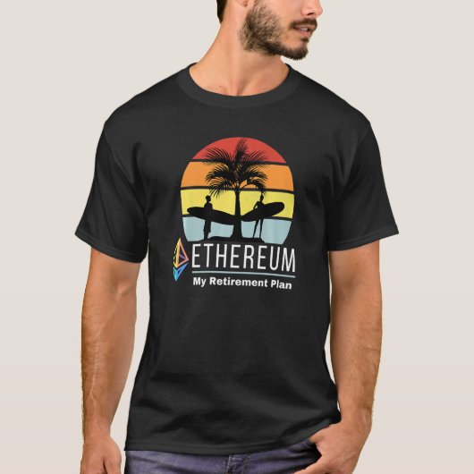 Ethereum私の退職計画Eth Cryptocoin Hodl Bl Tシャツ (正面)