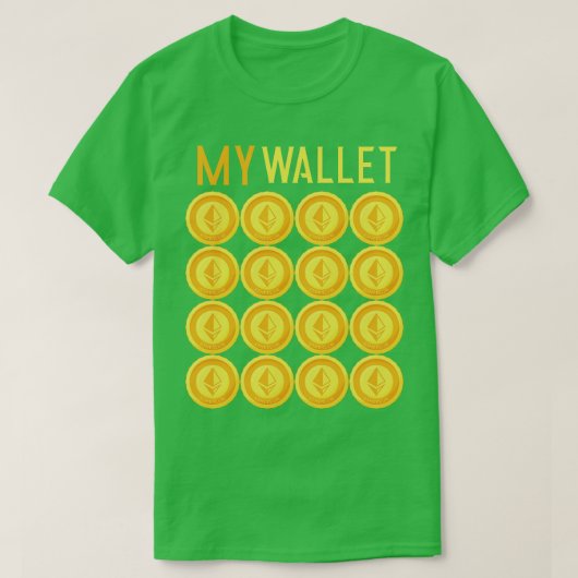 Ethereum おもしろい Cryptocurrency ETHブロックチェーン Tシャツ (デザイン正面)