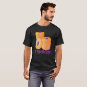 Ethereum Blockchain ETH Cryptocurrency Decentraliz Tシャツ (正面フル)