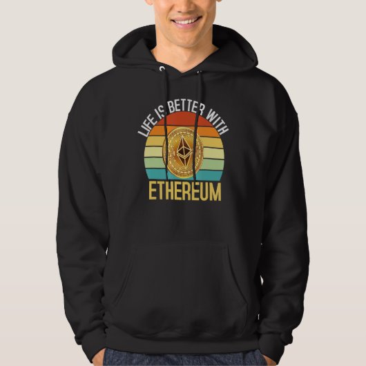 Ethereum Cryptoの方が人生が良い パーカ (正面)