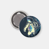 Ethereum Crypto宇宙飛行士 – Eth To The Moon マグネット (正面/裏面)