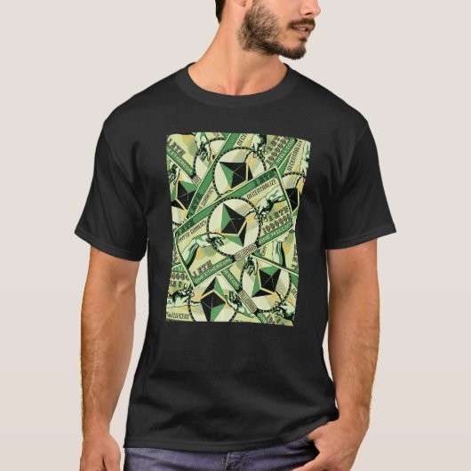 Ethereum Crypto ETH億万長者グラフィック Tシャツ (正面)