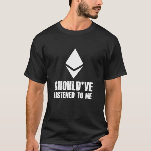 Ethereum Crypto Ether聞が私に必要な場合 Tシャツ (正面)