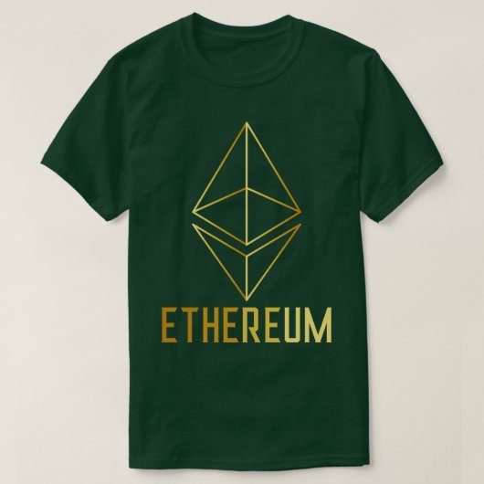Ethereum Cryptocurrency ETHブロックチェーン1 Tシャツ (デザイン正面)