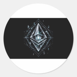 Ethereum Crystal Relic Sticker ラウンドシール