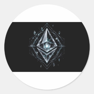 Ethereum Crystal Relic Sticker ラウンドシール