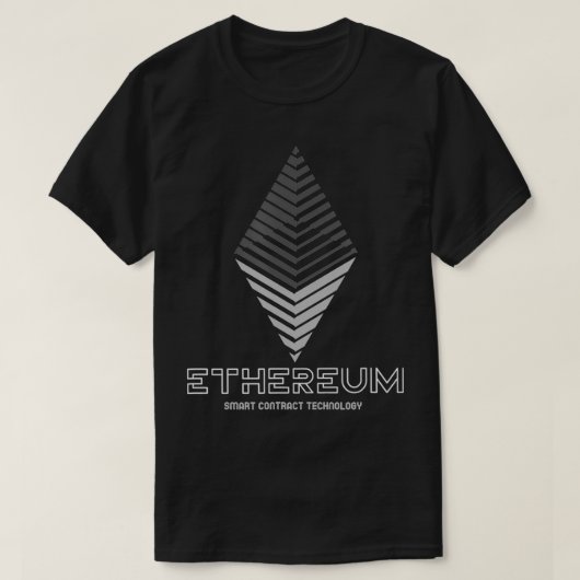 Ethereum ETH契約技頭が切れる術 Tシャツ (デザイン正面)