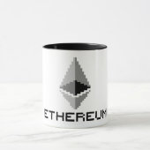 Ethereum ETH 8ビットロゴ | マグカップ (中央)