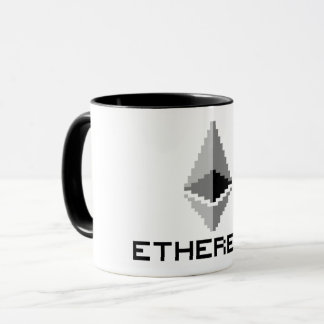 Ethereum ETH 8ビットロゴ | マグカップ