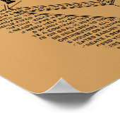 Ethereum Frontierポスター(金ゴールド上の四角い黒) ポスター (角)