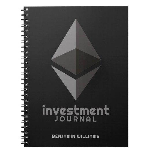 Ethereum Investment Crypto Trackerシードフレーズ ノートブック (正面)