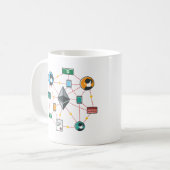 Ethereum Mug ETH _Cryptocurrency コーヒーマグカップ (正面左)