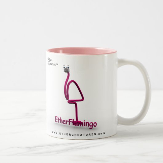 EtherFlamingoMug ツートーンマグカップ (右)