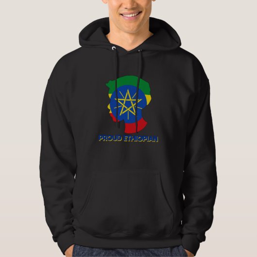 Ethiopia Ethiopian Africa Flag Proud Melanin Princ パーカ (正面)
