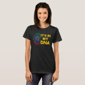 Ethiopia Ethiopian DNA Africa Flag Proud Love Mela Tシャツ (正面フル)