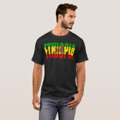 Ethiopia In Ethiopia Flag Ethiopian T-Shirt Tシャツ (正面フル)