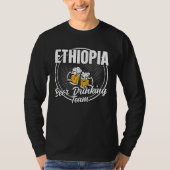 Ethiopia Squad Ale  Ethiopian Beer Drinking Team Tシャツ (正面)