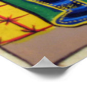 Ethiopian Church Painting - Black Maryam Poster ポスター (角)