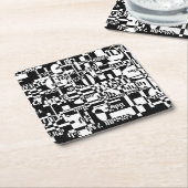 Ethiopian Cities スクエアペーパーコースター (アングル)