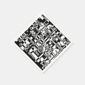 Ethiopian Cities スタンダードカクテルナプキン (角)