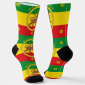 Ethiopian Imperial Style Haile Selassie Jah Rasta ソックス (傾斜あり)