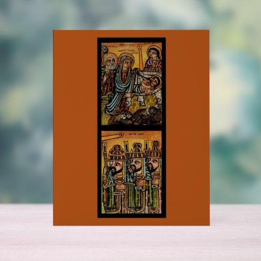 Ethiopian Nativity Icon アクリルサイン (ニュートラル)