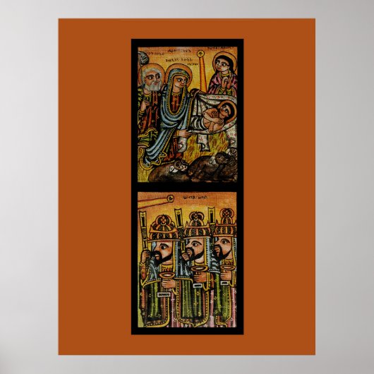 Ethiopian Nativity Icon ポスター (正面)