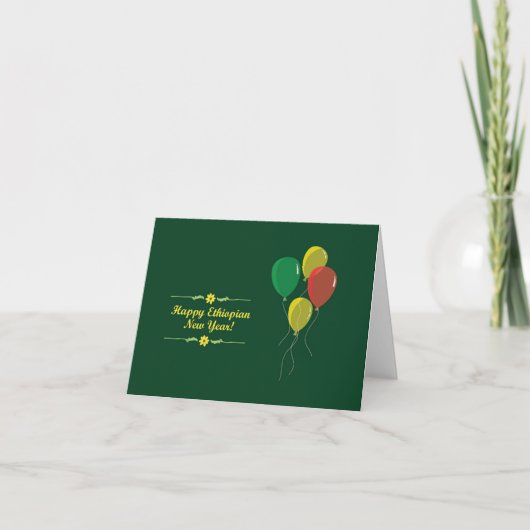 Ethiopian New Year Wish カード (正面)