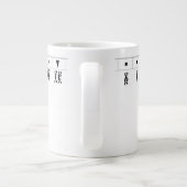 Ethiopian Numeral Clock ジャンボコーヒーマグカップ (裏面)