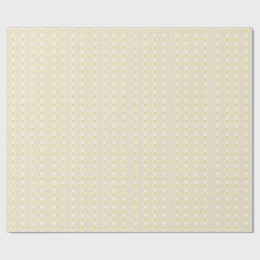 Ethiopian Orthodox Cross Pattern Gold on white ラッピングペーパー (フラット)