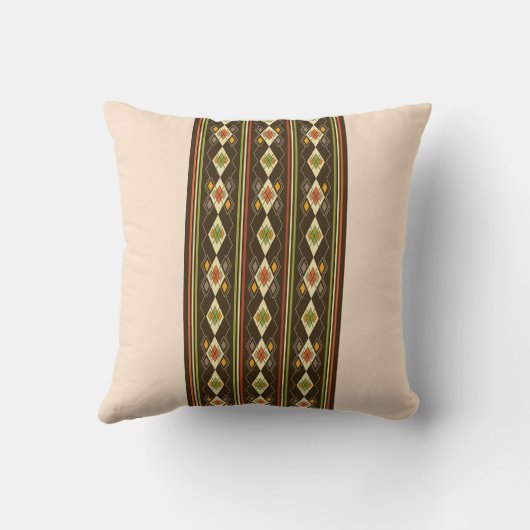 Ethiopian Tebeb Pattern クッション (裏面)