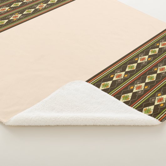 Ethiopian Tebeb Pattern シェルパブランケット (3/4)