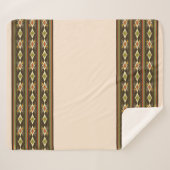 Ethiopian Tebeb Pattern シェルパブランケット (正面(横))