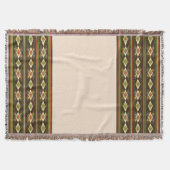 Ethiopian Tebeb Pattern スローブランケット (正面)