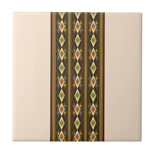 Ethiopian Tebeb Pattern タイル (正面)