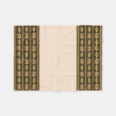Ethiopian Tebeb Pattern フリースブランケット (正面(横))