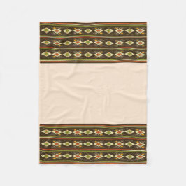 Ethiopian Tebeb Pattern フリースブランケット
