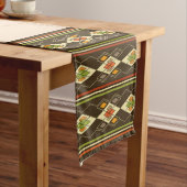 Ethiopian Tebeb Pattern ミディアムテーブルランナー (インサイチュ)