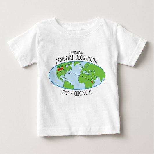 EthiopianBlogUnion09 ベビーTシャツ (正面)