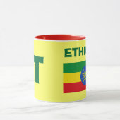 Ethiopiav-とコード旗のマグ マグカップ (中央)