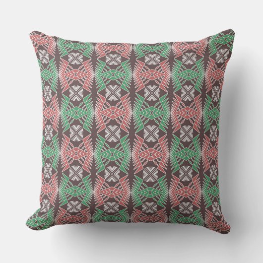 ethnic african striped geometric pattern アウトドアクッション (正面)